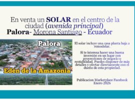 SOLAR en el centro de la ciudad (avenida principal)  Palora- Morona Santiago - Ecuador
